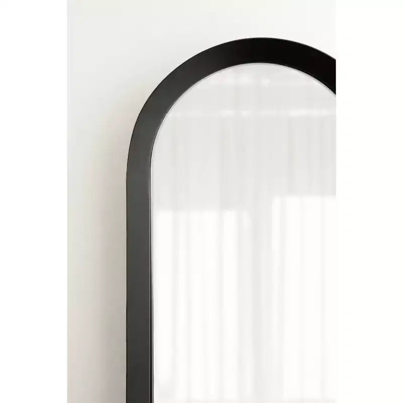 Miroir mural capsule à cadre métallique, 23,5 cm L x 99,7 cm H