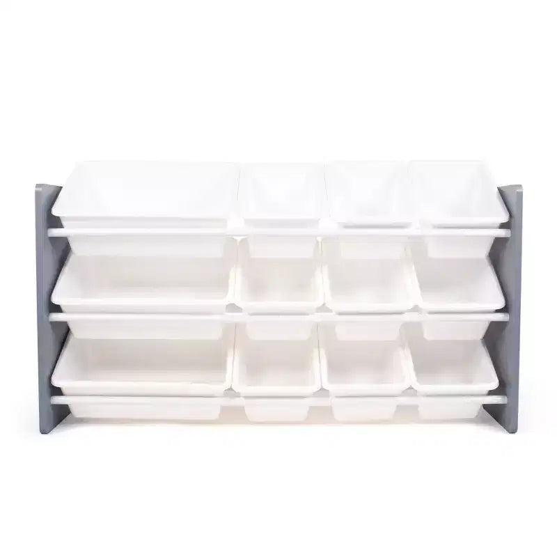Made for Me 12 bacs organisateur pour enfants blanc - Humble Crew : organisateur de rangement de jouets avec bacs, rangement pour enfants, cadre en MDF