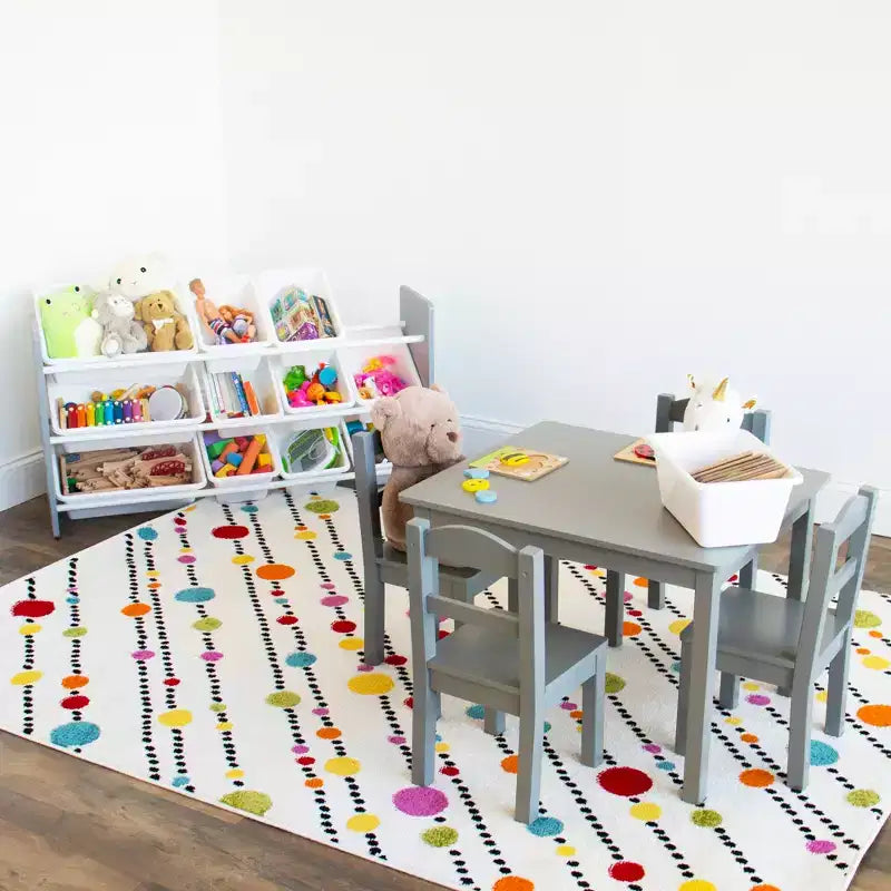 Made for Me 12 bacs organisateur pour enfants blanc - Humble Crew : organisateur de rangement de jouets avec bacs, rangement pour enfants, cadre en MDF
