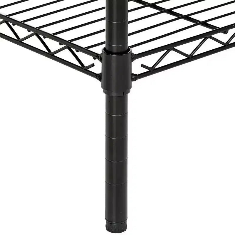 Étagère à 5 niveaux en acier chromé, 180 cm (H) x 90 cm (L) x 35 cm (P)