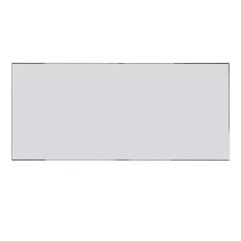 Bureau miroir en MDF avec lumières LED et 2 tiroirs, 75 cm H x 119 cm L x 53 cm P