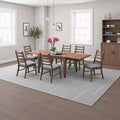 Royal Hampton Dining Table, 47-94 Inch Expandable Top, Scandinavian Walnut Brown