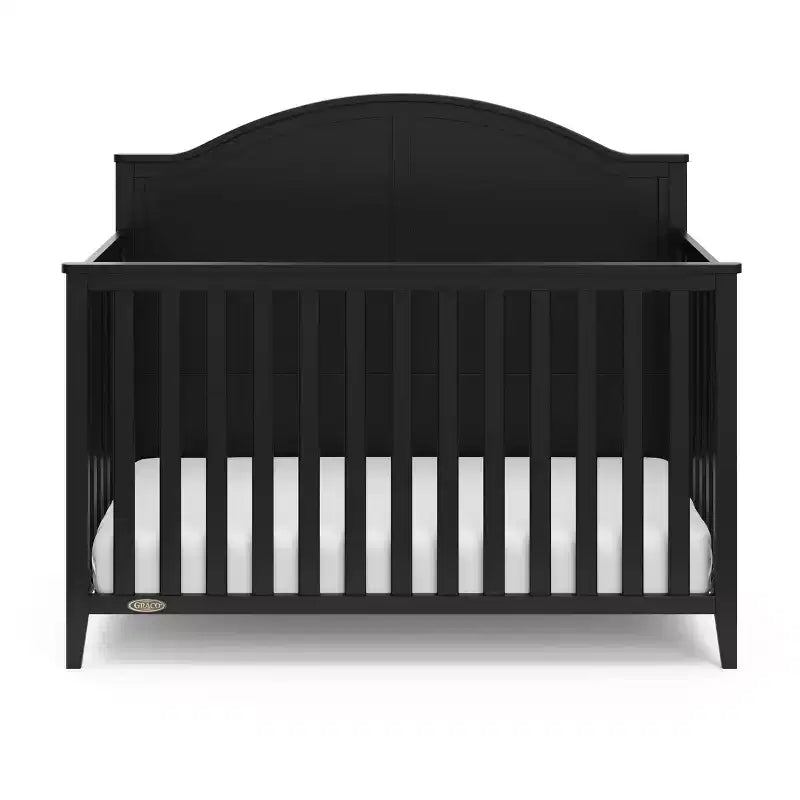 Lit de bébé convertible 5-en-1 en pin, 45,27"H x 55,12"L x 29,96"P