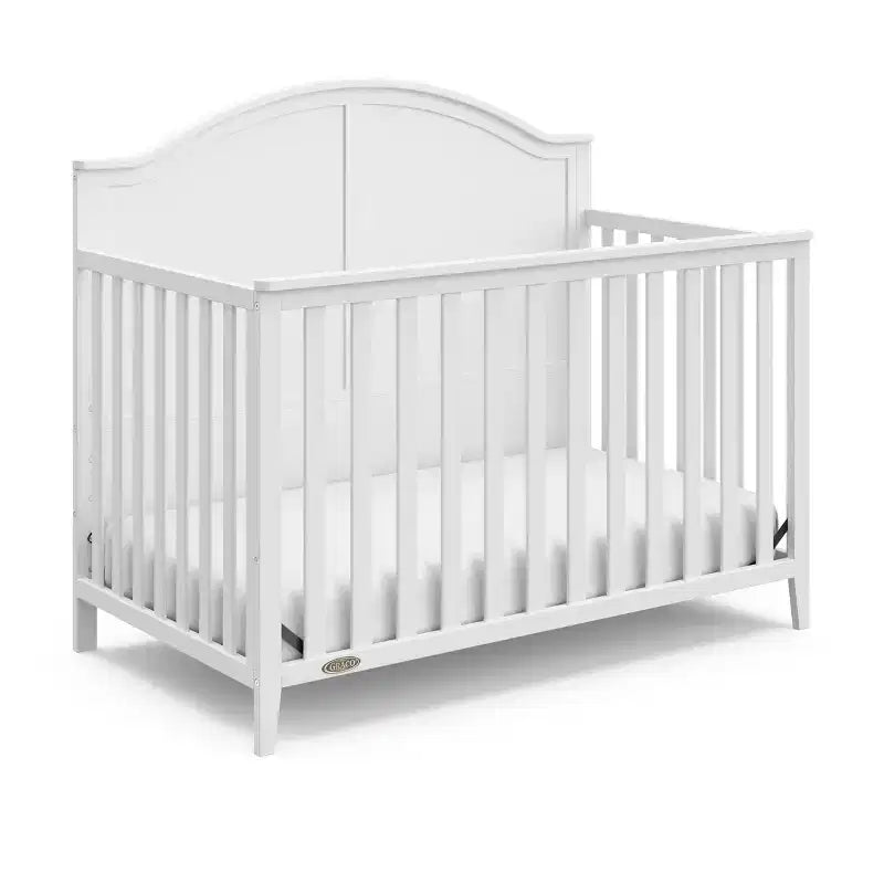 Lit de bébé convertible 5-en-1 en pin, 45,27"H x 55,12"L x 29,96"P