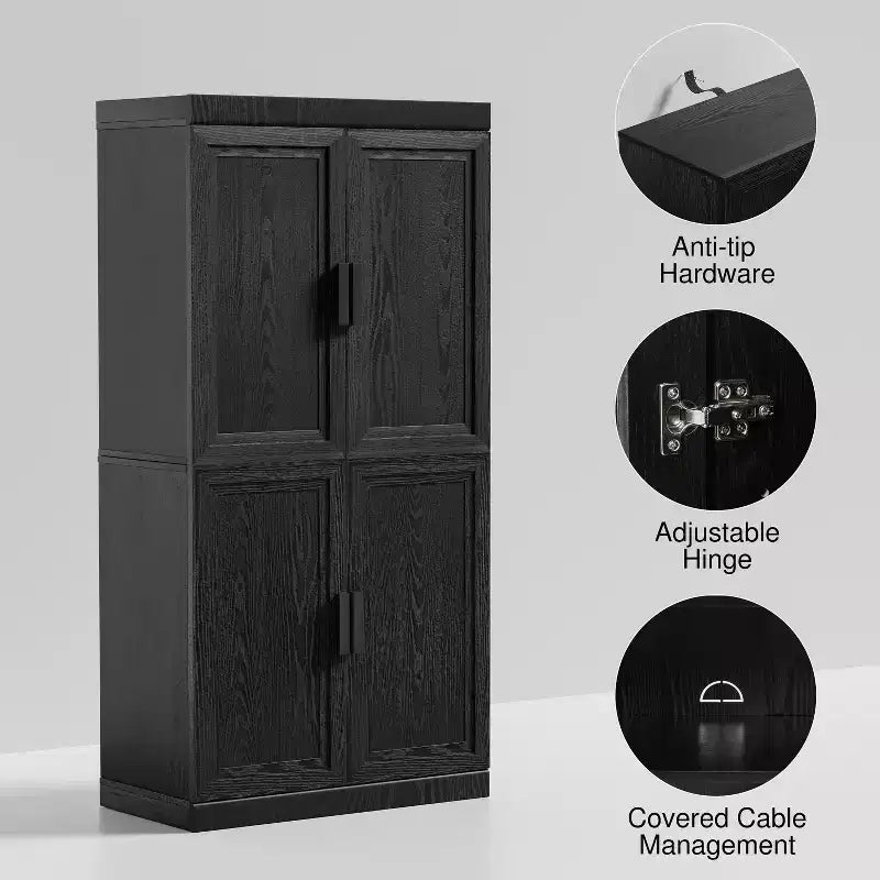 Meuble d'appoint en bois manufacturé 79 cm (H) x 79 cm (l) x 41 cm (P)