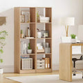 Étagère d'angle en bois à 5 niveaux avec 4 compartiments cubiques, 142,2 cm H x 33 cm L x 38,1 cm P, paquet de 2