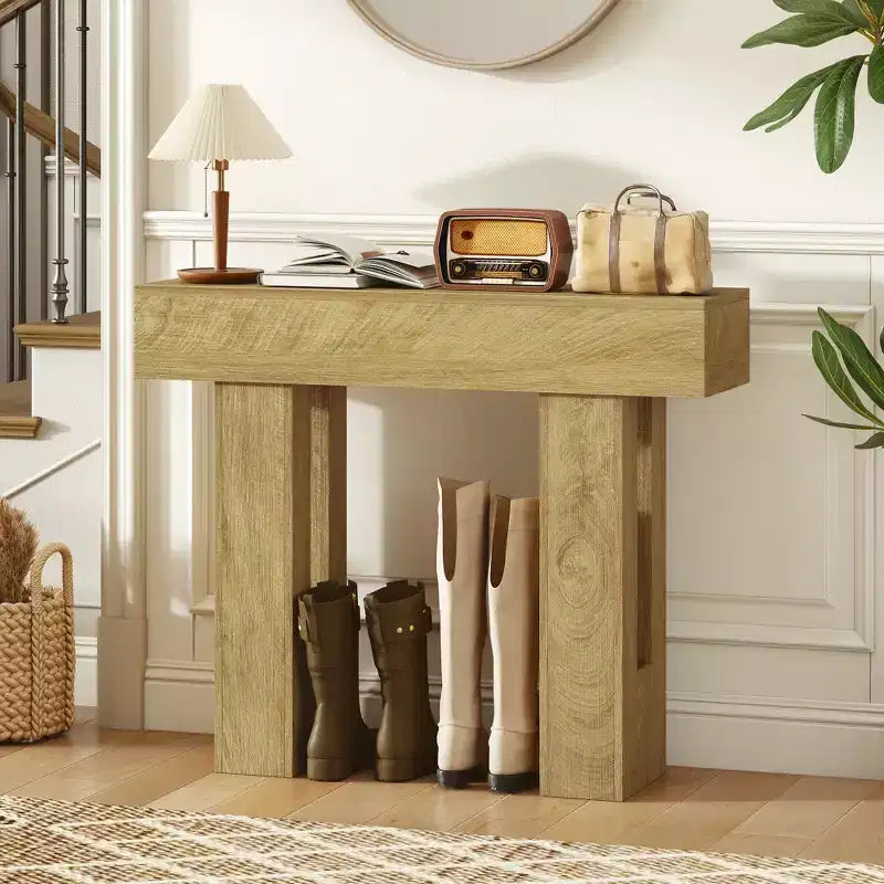 Console en MDF, 106 cm (L) x 30 cm (P), capacité de 50 kg