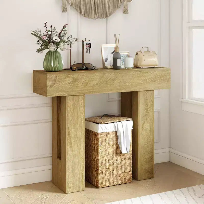 Console en MDF, 106 cm (L) x 30 cm (P), capacité de 50 kg