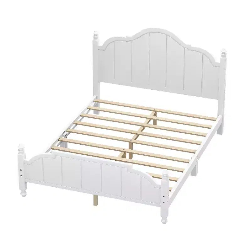 Lit plateforme en bois avec tête de lit, grand lit 40,55"H x 63,31"L x 85,04"P