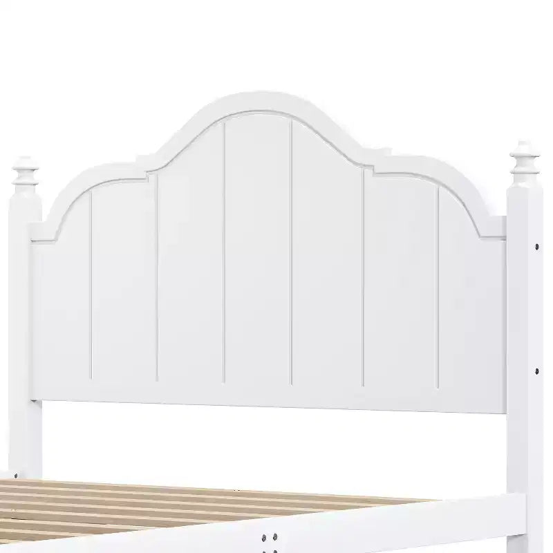 Lit plateforme en bois avec tête de lit, grand lit 40,55"H x 63,31"L x 85,04"P