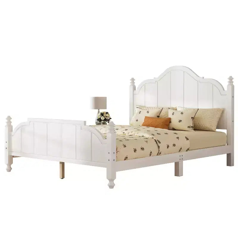 Lit plateforme en bois avec tête de lit, grand lit 40,55"H x 63,31"L x 85,04"P