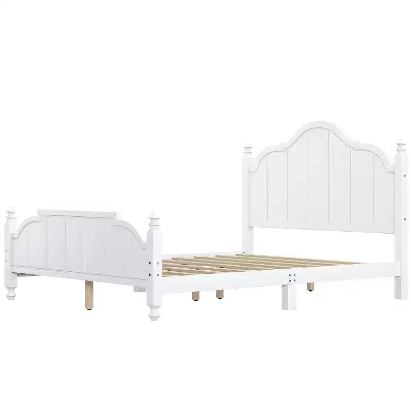 Lit plateforme en bois avec tête de lit, grand lit 40,55"H x 63,31"L x 85,04"P