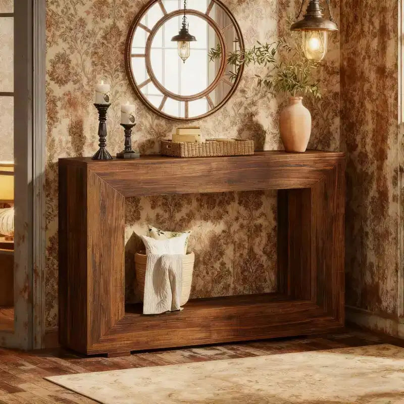 Table d'appoint en bois à 4 niveaux, H 85 cm x L 120 cm x P 30 cm