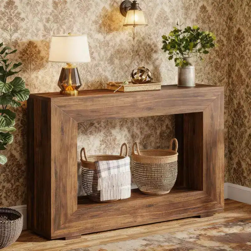 Table d'appoint en bois à 4 niveaux, H 85 cm x L 120 cm x P 30 cm