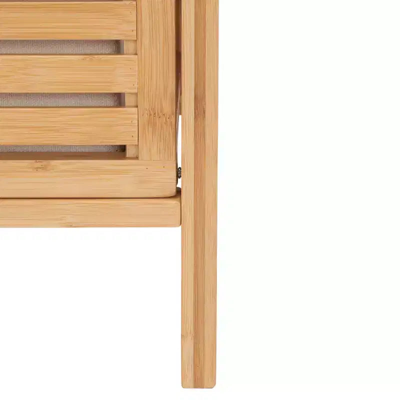 Panier à linge en bambou avec étagère et doublure amovible, 68 litres, 94,5 cm (H) x 39,8 cm (L) x 29,8 cm (P)