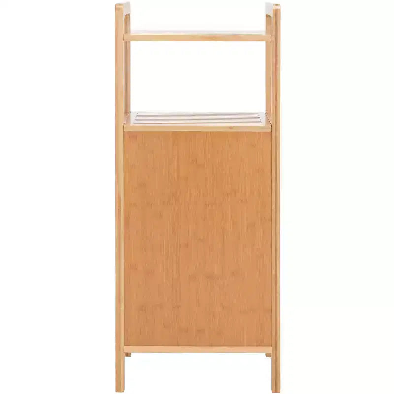 Panier à linge en bambou avec étagère et doublure amovible, 68 litres, 94,5 cm (H) x 39,8 cm (L) x 29,8 cm (P)