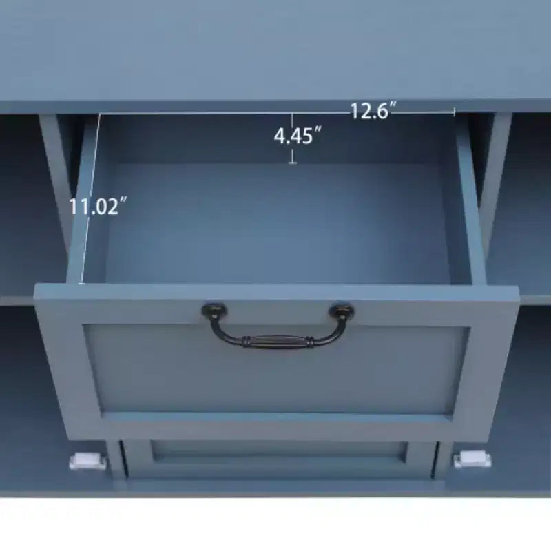 Meuble à 3 tiroirs, armoire de cuisine de 120 cm avec 2 portes, buffet, console pour salon, chambre, cuisine, entrée